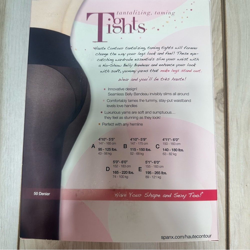 Spanx Haute Contour Fabulous Footless Tights Women's Nude Plus Size 6 - Picture 2 of 4